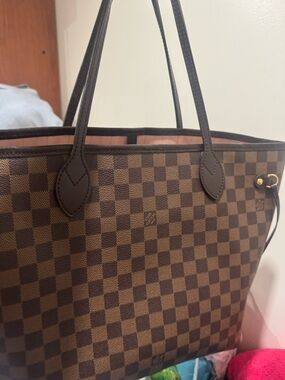 Louis Vuitton Brown Checkered Canvas Tote